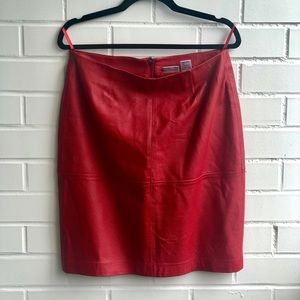 Red Leather skirt ❤️ size 8